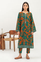 2-Pc Printed Khaddar Shirt with Trouser CPM-3-217